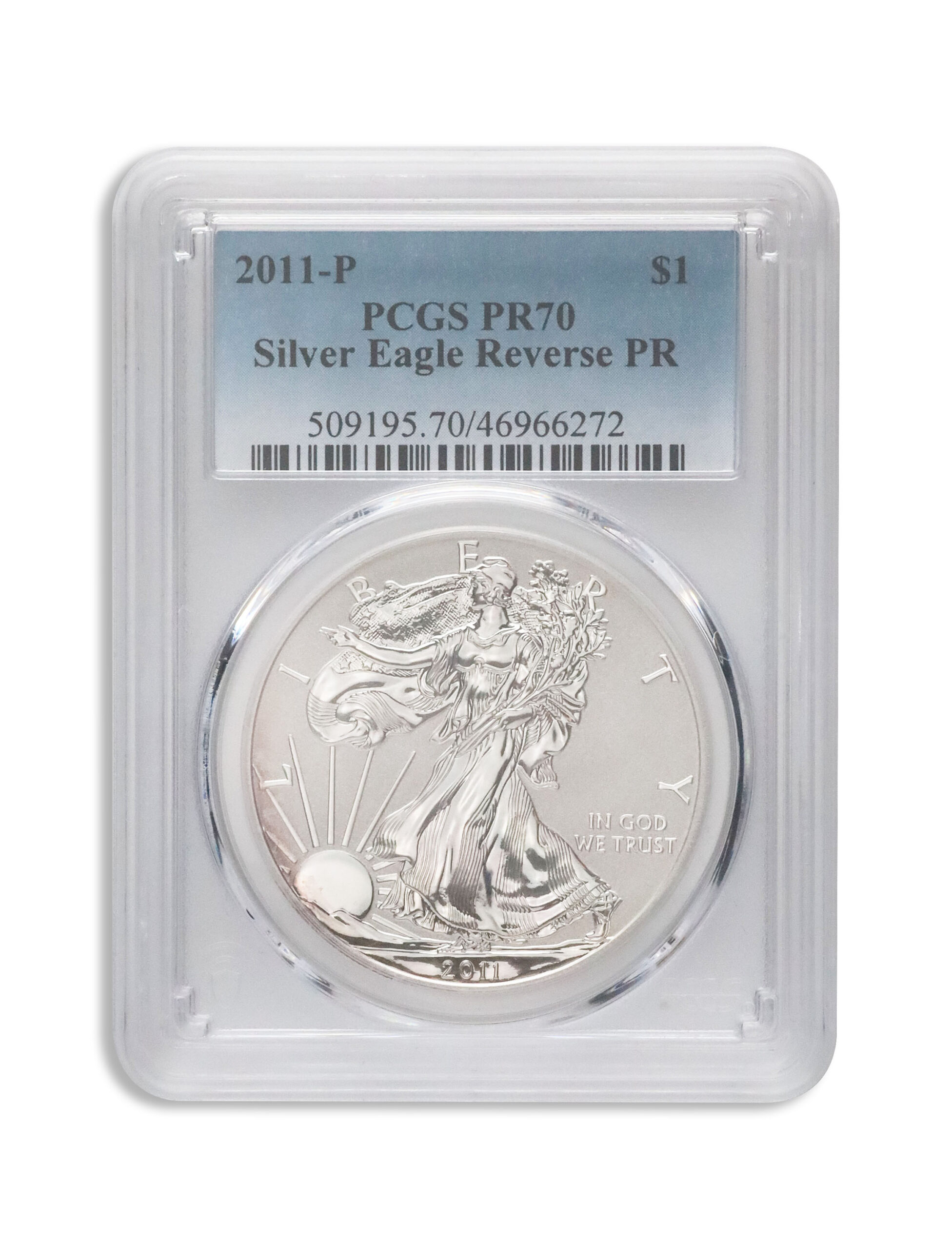 2011-P Reverse Proof Silver Eagle PCGS PR70