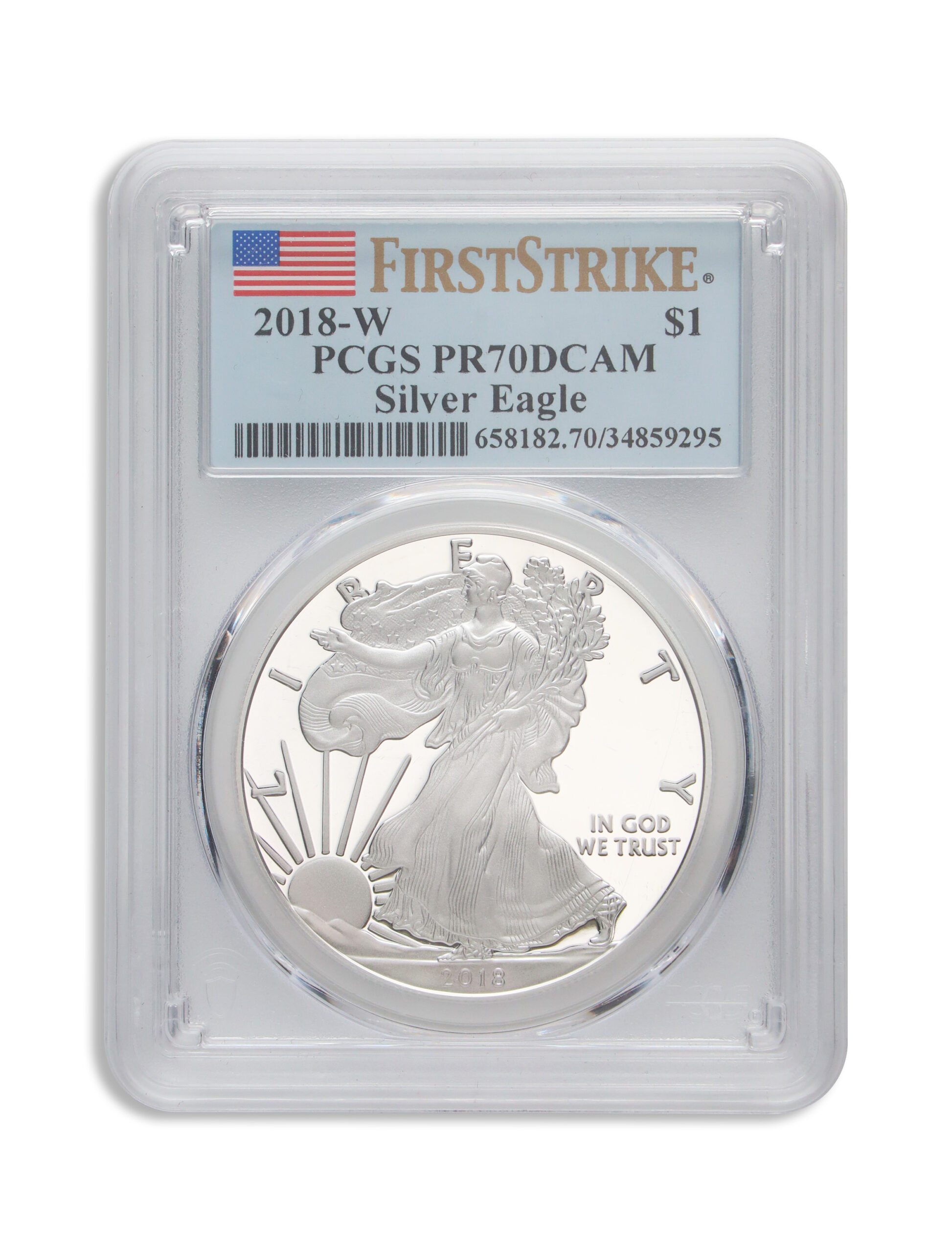 2018-W Proof Silver Eagle PCGS PR70 First Strike