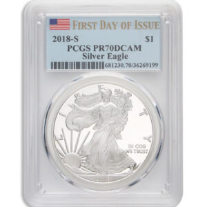 2018-S Proof Silver Eagle PCGS PR70 First Strike