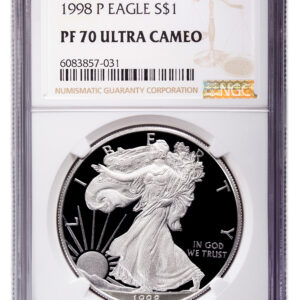 1998-P Proof Silver Eagle NGC PF70