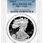 1998-P Proof Silver Eagle PCGS PR70