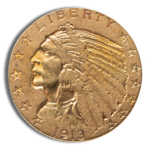 $5 Gold Indian Half Eagle – XF