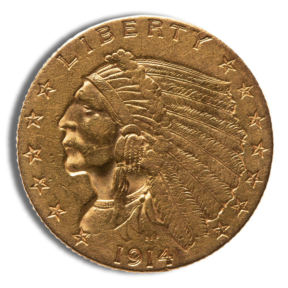 $2.5 Gold Indian Quarter Eagle - XF
