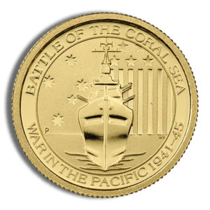 Agate Precious Metals 39 1/10 oz Australian Battle of the Coral Sea Gold Coin (Year Varies)