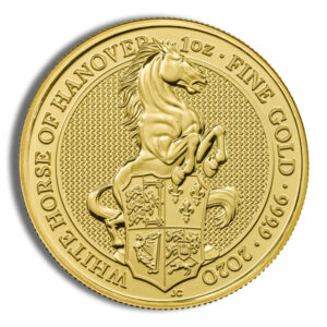 2020 1 oz Great Britain Queen’s Beast Gold Coin – White Horse