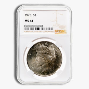 Peace Dollar NGC MS60–MS62 | Certified Silver Coin
