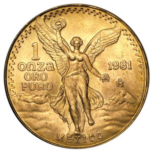 1981 1 oz Mexican Gold Libertad – BU