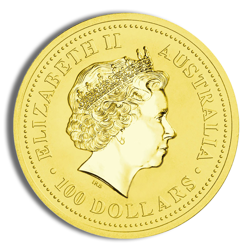 2001 1 oz Australia Gold Lunar Snake BU – Series I