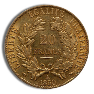 France Gold 20 Francs – Ceres (1849-1851)