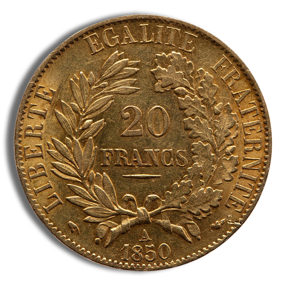 France Gold 20 Francs – Ceres (1849-1851)
