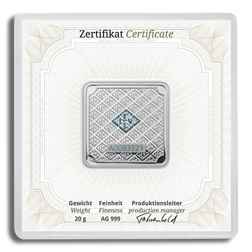 20 gram Silver Bar - Geiger (In Assay)