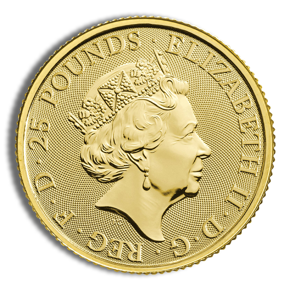 2019 1/4 oz Great Britain Queen's Beast Gold Coin - Falcon