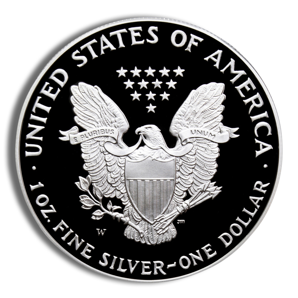 2002-W Proof Silver Eagle with Box & COA