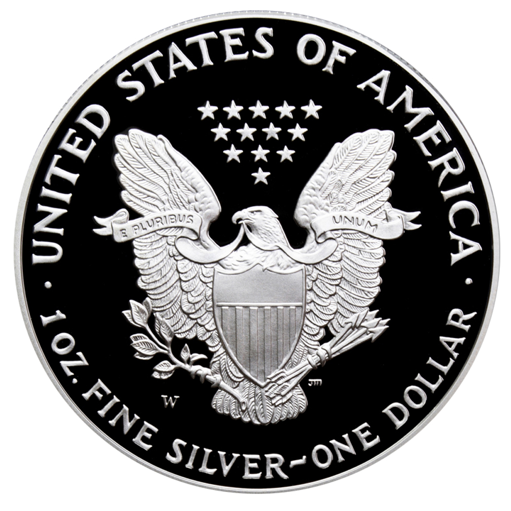 2002-W Proof Silver Eagle with Box & COA