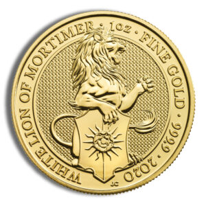 Agate Precious Metals 37 2020 1/4 oz Great Britain Queen's Beast Gold Coin - White Lion