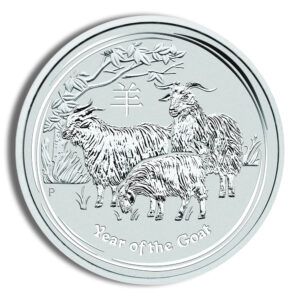 Agate Precious Metals 33 2015 Kilo Australia Silver Lunar Goat BU - Series II