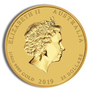 2019 1/4 oz Australia Gold Lunar Pig BU – Series II