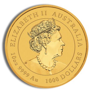 2023 10 oz Australia Gold Lunar Rabbit BU – Series III product image