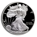 1997-P Proof Silver Eagle with Box & COA