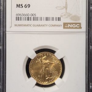 1993 1/4 oz American Gold Eagle $10 NGC MS69