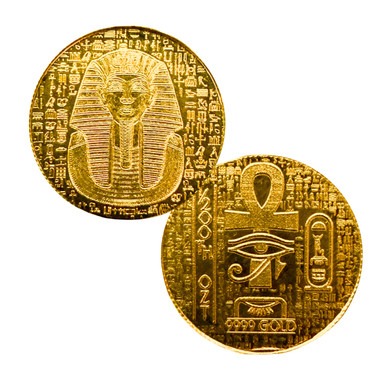 1/200 oz .9999 Fine Gold Round - Monarch - Egyptian King Tut (Sealed in Capsule)
