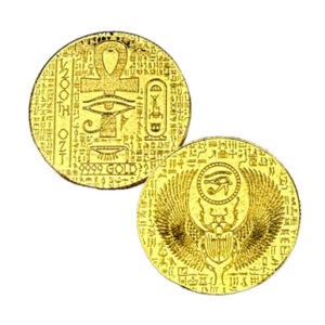 1/200 oz .9999 Fine Gold Round – Monarch – Egyptian Scarab (Sealed in Capsule)