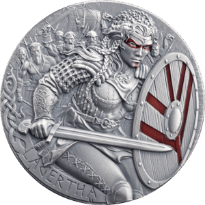 2026 Cameroon The Way to Valhalla - Lagertha 2 oz Silver Antiqued High Relief Coin