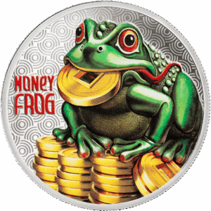 2026 Samoa Lucky Coin - Money Frog 1/2 oz Silver Proof Coin with Digital Gilding