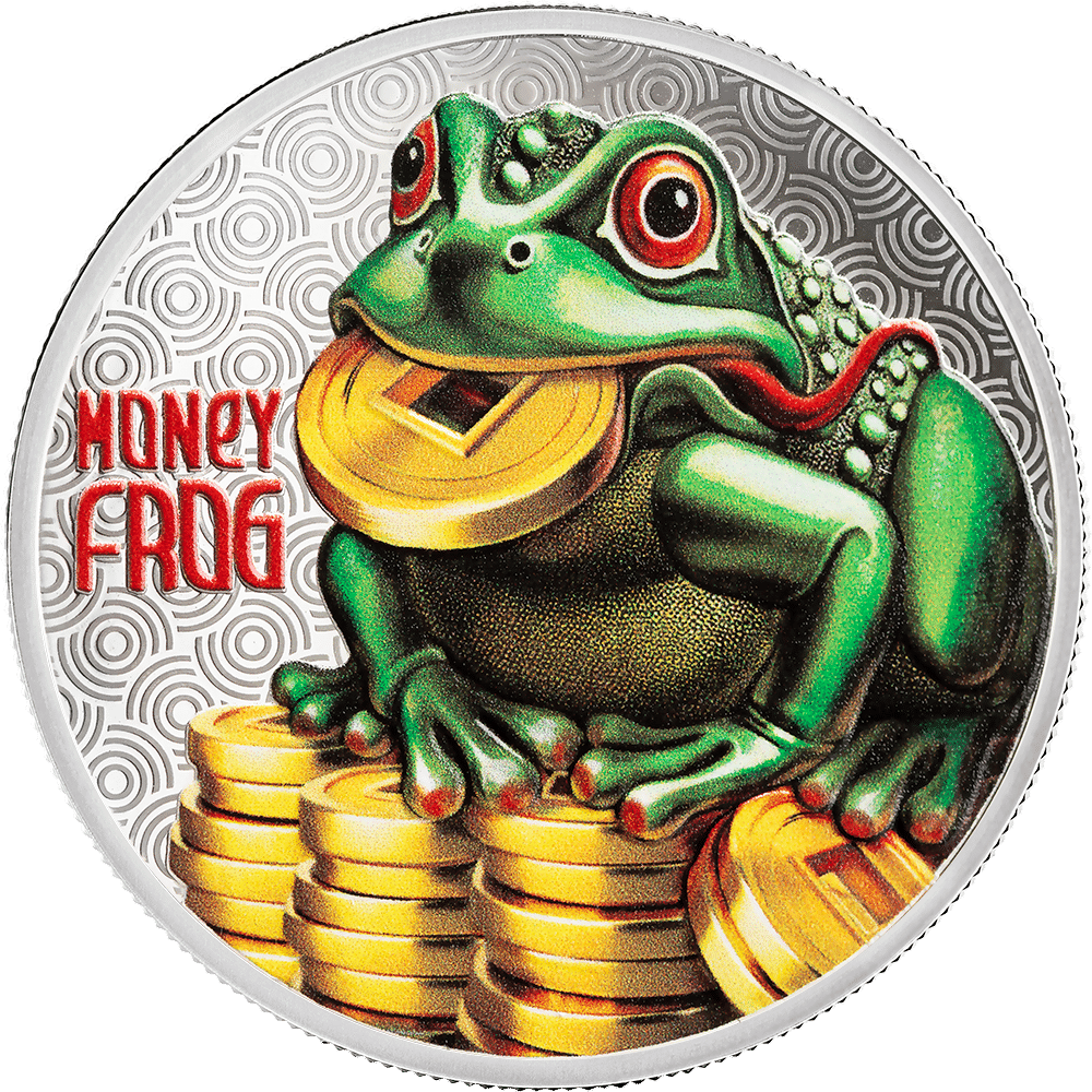 2026 Samoa Lucky Coin - Money Frog 1/2 oz Silver Proof Coin with Digital Gilding