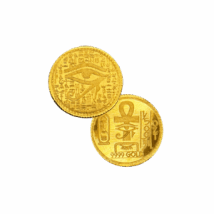 1/500 oz .9999 Fine Gold Round – Monarch – Egyptian Eye of Ra (Sealed in Capsule)