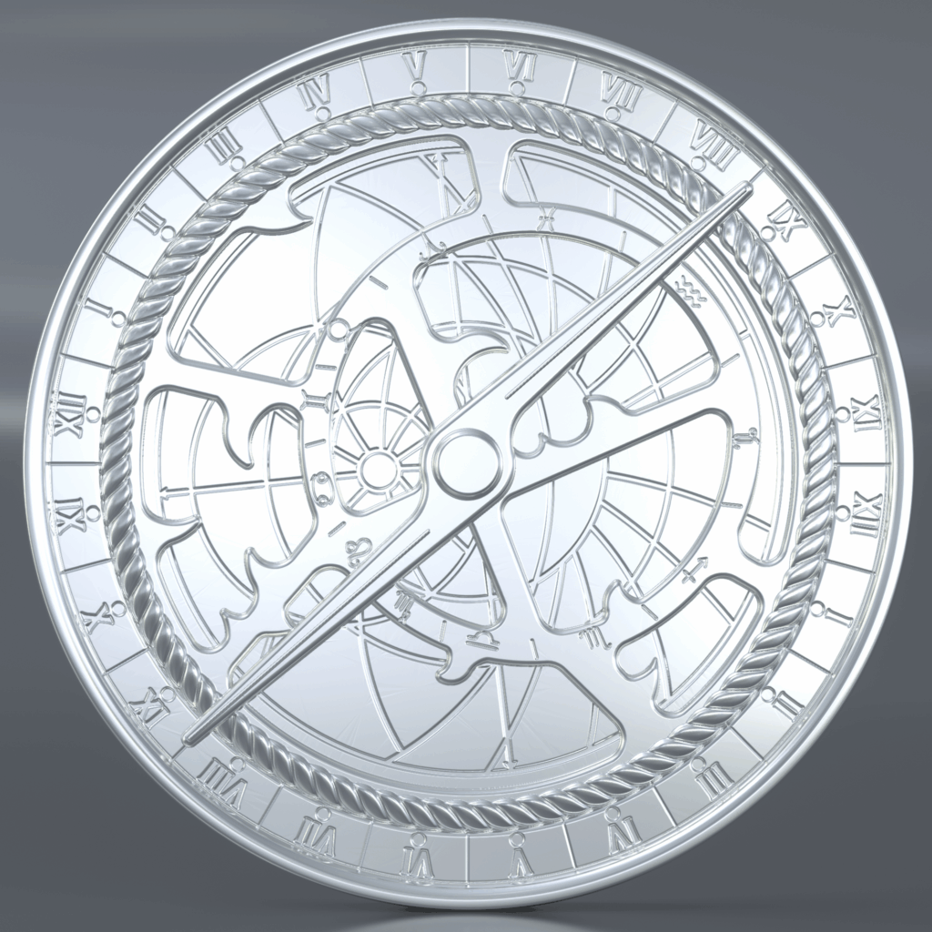 ascension island astrolabe silver coin