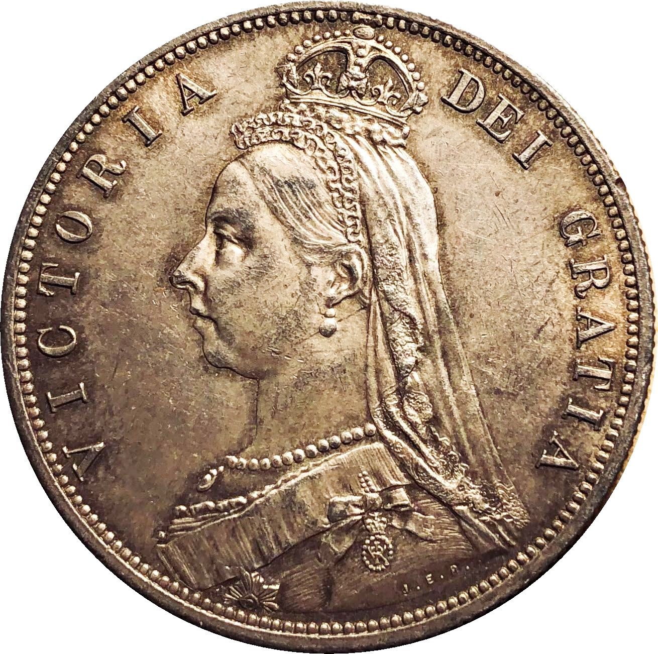 Victoria Jubilee Head half crown obverse reference