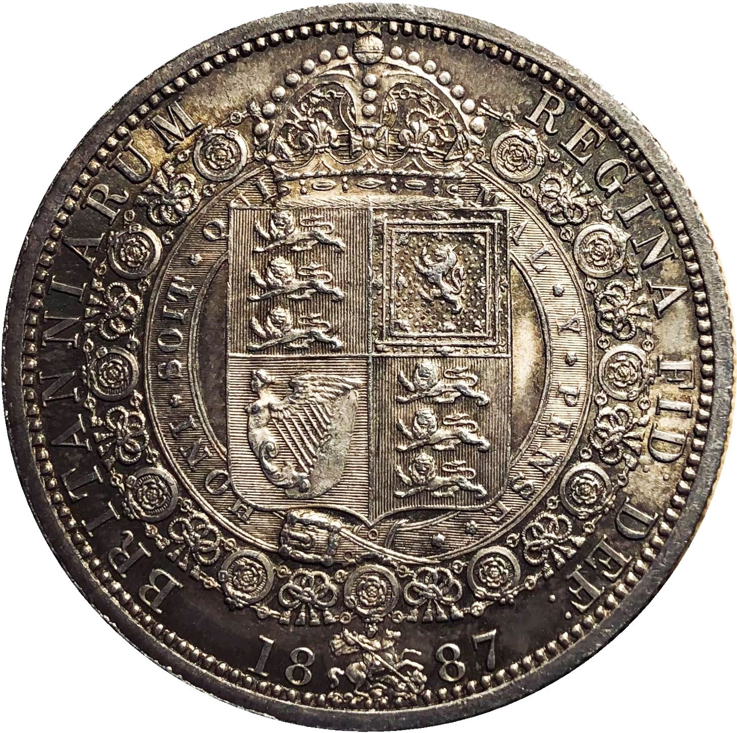 Victoria half crown reverse type reference