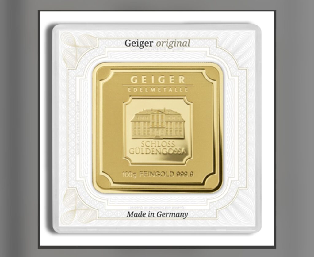 Geiger 100 gram gold bar in assay card - how to verify a gold bar