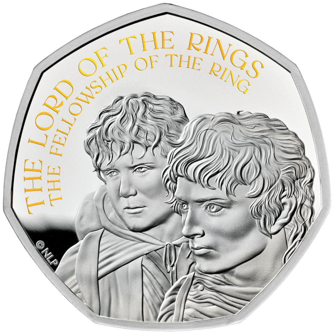 2026 United Kingdom Lord of the Rings: The Fellowship of the Ring - Frodo and Samwise 8 Gram .925 Silver Proof Colorized Coin