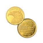 Monarch 1/100 oz gold Bald Eagle round
