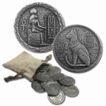 Monarch 1/2 oz silver Bastet rounds