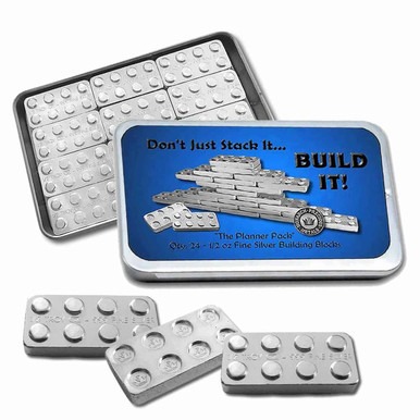 Monarch silver Building Block Planner Pack tin