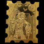 Monarch 1/100 oz gold Crypt Walker stamp