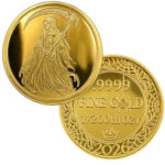 Monarch 1/200 oz gold Grim Reaper round