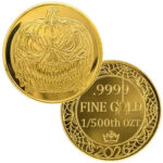 Monarch 1/500 oz gold Jack-O-Lantern round