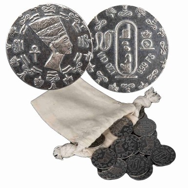 Monarch 1/10 oz silver Nefertiti rounds