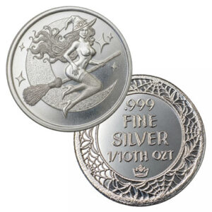 Monarch 1/10 oz silver Witch round