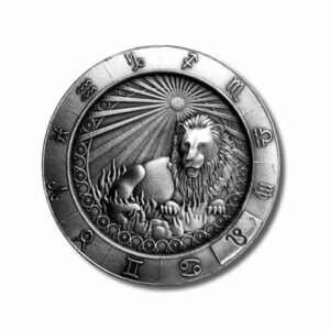 Monarch 1 oz silver Zodiac round - Leo