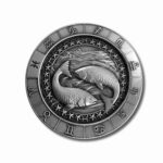 Monarch 1 oz silver Zodiac round - Pisces