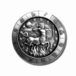Monarch 1 oz silver Zodiac round - Sagittarius