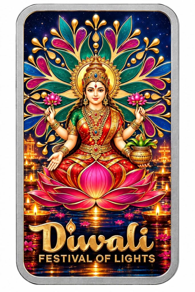 pamp diwali lakshmi silver bar