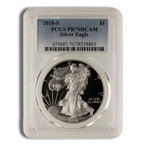 2018-S Proof Silver Eagle PCGS PR70