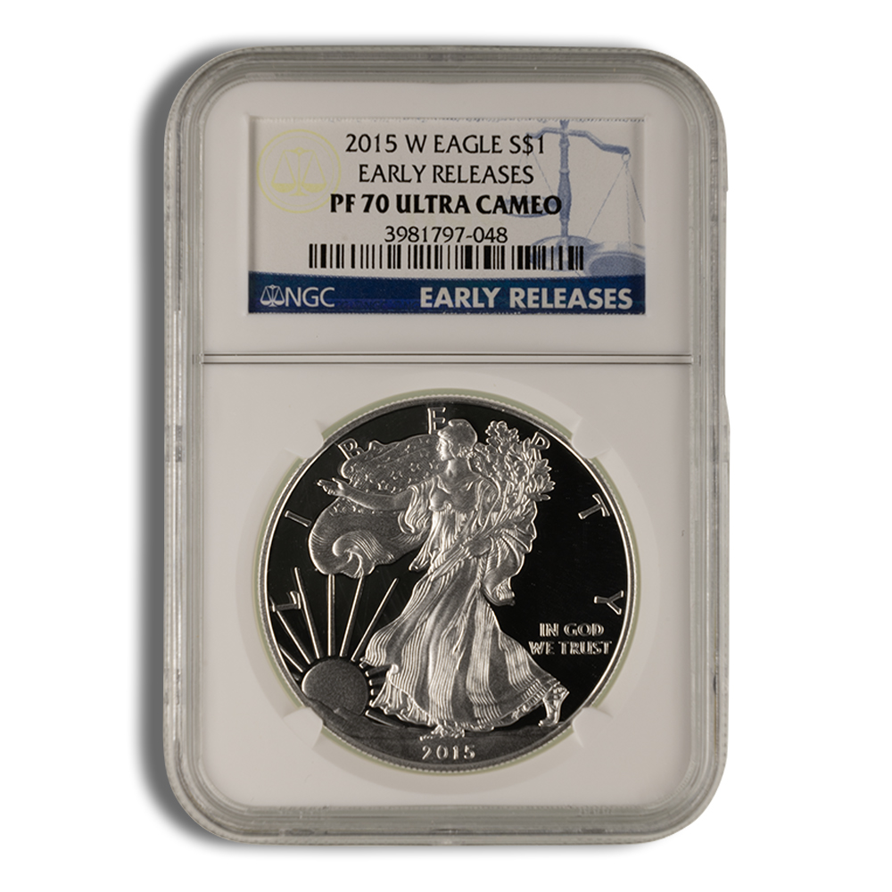 2015-W Proof Silver Eagle NGC PF70 Early Releases