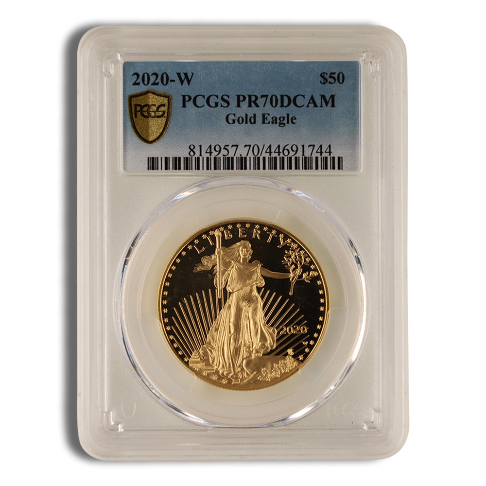 2022-W 1 oz Proof Gold Eagle $50 PCGS PR70